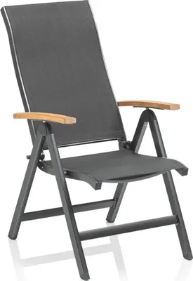Produktbild von Kettler "Kettler SLEEK CURVE Multipositionssessel  Gartensessel  Anthrazit / Teak"