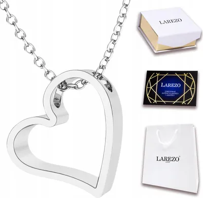 Produktbild von Silberne Halskette mit Herzanhänger „Love Love Heart Heart“ (925er Silber)