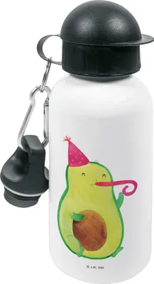 Produktbild von Mr. & Mrs. Panda Trinkflasche Avocado Geburtstag - Weiß - Geschenk, Feier, Frucht, Kindergarten, Kinder, Wasserflasche, Sportflasche, Party, Outdoorflasche, Überraschung