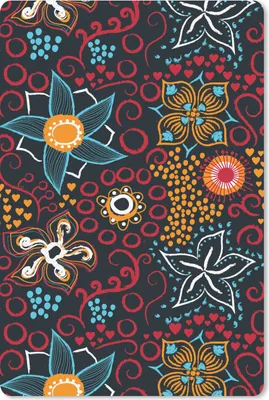 Produktbild von MuchoWow® Mauspad Mousepad Blumen - Rot - Muster 40x60 cm - Mousepads - Maus Mat - Pad - Mausunterlage - Schreibtisch Accesoire