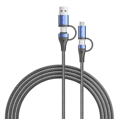 Image de 4W1 Câble Usb 2.0 Vention Ctllh 1M (Noir)