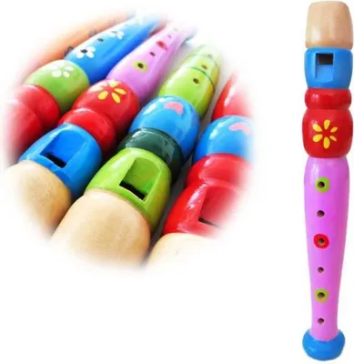 Produktbild von keepdrum KFL1FL Flöte aus Holz für Kinder Lila