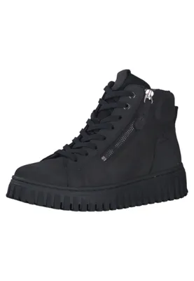 Produktbild von Tamaris Damen Schnürstiefeletten Schwarz Rauleder Größe: 36