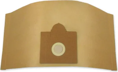 A single vacuum cleaner bag is shown against a white background.