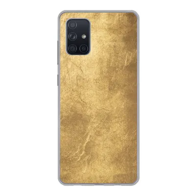 Produktbild von MuchoWow® Handyhülle Schutzhülle Hülle für Samsung Galaxy A51 Licht fällt auf eine goldene Wand Silikon Softcase Handy Hülle - Schutzabdeckung