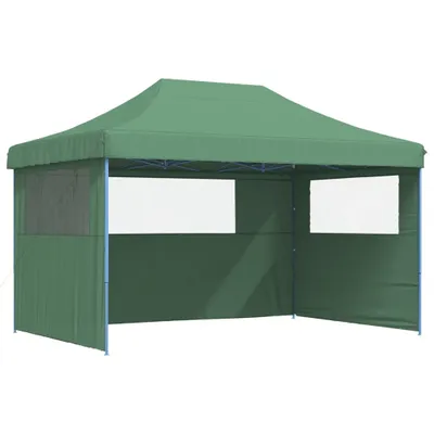 Productafbeelding van Partytent inklapbaar pop-up met 3 zijwanden groen