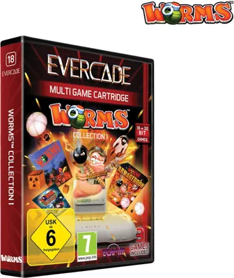 Produktbild von Blaze Evercade Catridge #018 Worms Collection 1