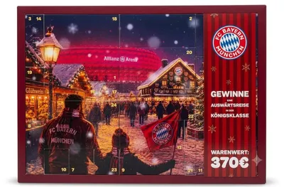 Obrázok produktu pre FC Bayern Mníchov – Adventný kalendár Premium 2026: futbal, Bundesliga, Liga majstrov, Harry Kane, Olise