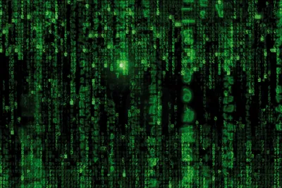 Obrázek produktu pro Matrix Art Print Image - Matrix Code, Green Rain (80 x 120 cm)