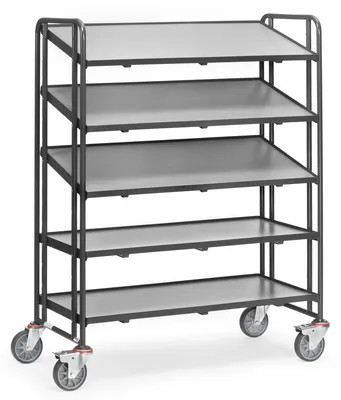 Produktbild von Fetra Eurokastenwagen mit Böden Ladefläche 1.240 x 610 mm, 1384/7016 1384-7016