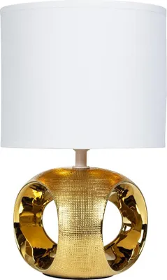 Productafbeelding van Nachtlampje - bureaulamp - lamp met textielkap voor woonkamer en slaapkamer - LED met kabel
