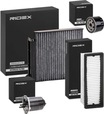 Produktbild von RIDEX Filterset Inspektionspaket Filtersatz für DACIA DUSTER für RENAULT Duster (HS)