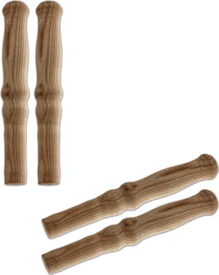Produktbild von BigDean 4X Schubkarren Universal Holzgriffe Karrengriff Schiebkarre Schubkarrengriffe Griffe