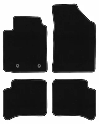 Obrázok produktu pre Velúrové autokoberce pre: Toyota Yaris I 1999-2005 (5dv.) – sada 4 ks, čierne, na mieru – Wielganizator BASIC