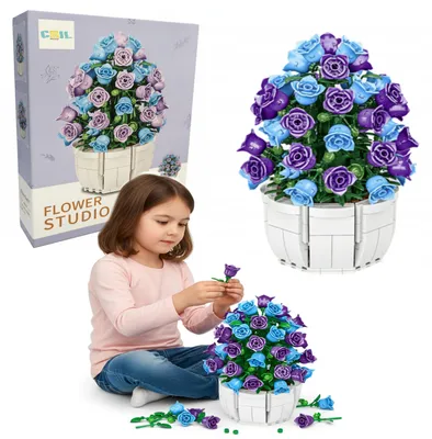 Obrázok produktu pre Konštrukčná stavebnica Lebula, 570 prvkov, váza s hyacintom