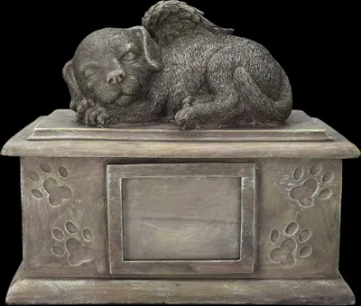 Produktbild von Hunde Urne groß mit Fotofach