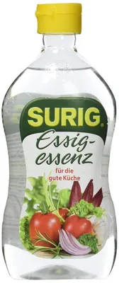 Zdjęcie produktu dla SURIG Esencja octowa 400 ml z 25% kwasem octowym 100% ocet roślinny do czyszczenia i odkamieniania