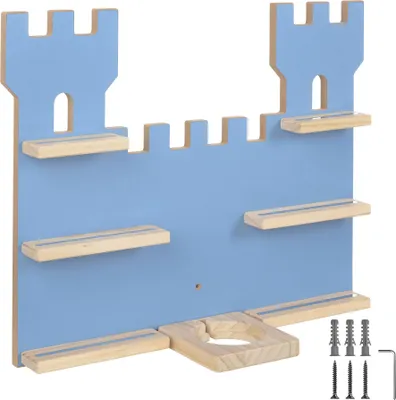 Image de Étagère murale MyLittleStory Fortress pour jusqu'à 16 Tonies - bleu