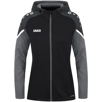 Produktbild von Jako Performance Kapuzenjacke Damen - Schwarz / Anthra Light