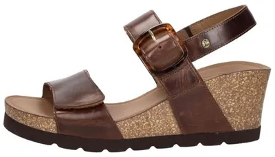 Image de Panama Jack Valle Clay Sandalen Hak - Donkerbruin - Maat 39