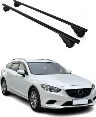 Obrázek produktu pro Příčníky střešních nosičů pro Mazda 6 2013-2024 Černá