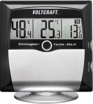 Produktbild von VOLTCRAFT MS-10 Luftfeuchtemessgerät (Hygrometer) 1 % rF 99 % rF Taupunkt-/Schimmelwarnanzeige