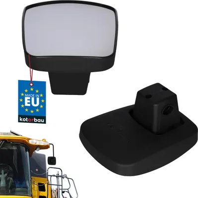 Zdjęcie produktu dla KOTARBAU® Panoramiczne lusterko uniwersalne do ciągnika Lusterko zewnętrzne 215 x 160 mm Lusterko do ciężarówki Lusterko wsteczne do ciągnika Lusterko teleskopowe do kampera Lusterko samochodowe do przyczepy