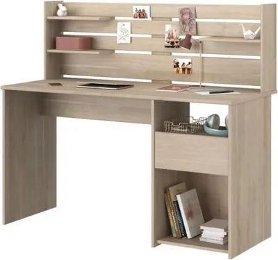 Image de ESCALE Bureau avec rallonge -Reproduction chêne - L 138 x P 60 x H 120 cm - PARISOT