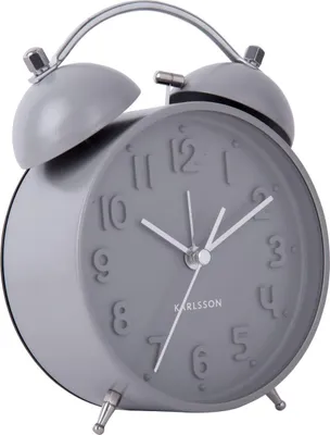 Produktbild von Karlsson - Wecker Iconic - Grau - Ø11cm