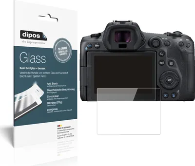 Produktbild von 2x Schutzfolie für Canon EOS R5 C - Anti-Shock 9H Folie dipos Glass Kunststoffglas