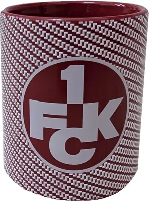 Produktbild von 1. FC Kaiserslautern Tasse Prag Carbon Logo rot