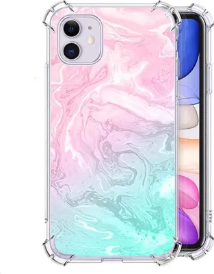 Obrázok produktu pre Silikónové puzdro pre Apple iPhone 11 ružové modré Glamour A2111