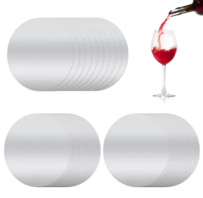 50 Weinausgießer, tropffrei, wiederverwendbar, 7,5 cm, für Flaschen
