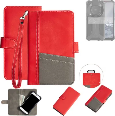 Produktbild von K-S-Trade Handy Schutzhülle für AGM Glory Hülle Portemonnee Brieftasche Klapphülle Kartenfächer Flip Wallet Case Etui