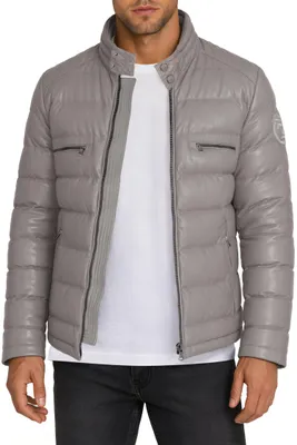 Produktbild von Reichstadt Herren Regular Fit Jacke Echtleder 19RS016 Grey L