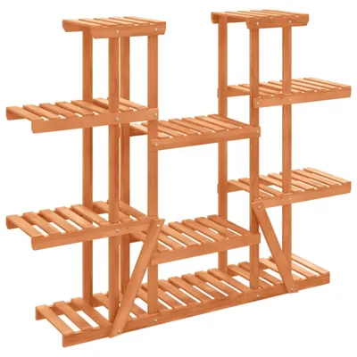 Zdjęcie produktu dla vidaXL Stojak na kwiaty 110x25x110,5 cm z litego drewna jodłowego