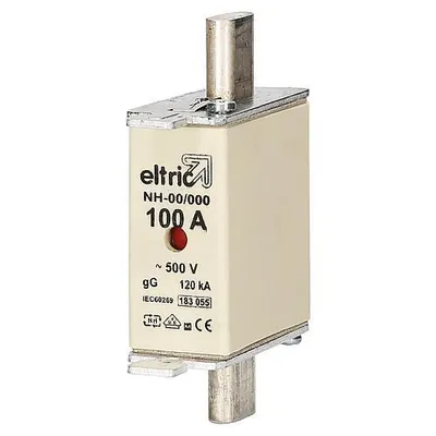 Produktbild von Mersen 1B663.000000 NH000 100A gG 500V NH-Sicherung sfü spannungsführend