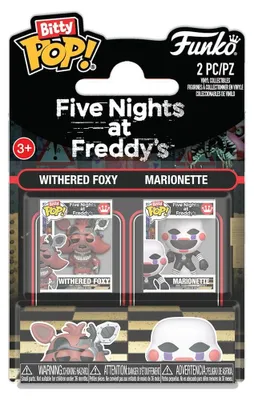 Image de Five Nights at Freddy's – Figurines en vinyle Bitty POP! Lot de 2 : Foxy délabré et Marionette, 2 cm
