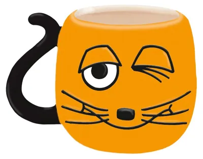 Obrázek produktu pro Trötsch Die Maus 3D porcelánový hrnek velký Zwinkertasse: hrnek na kávu, hrnek na čaj, dárek, hrnek