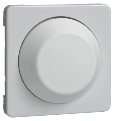 Produktbild von Schneider Electric Zentralplatte 207014 mit Drehknopf Dimmer reinweiß