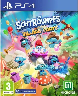 Obrázok produktu pre PlayStation 4 videohra Microids The Smurfs: Vydajte sa na cestu do dediny a pozrite sa na hru Šmoulovia: Village Party