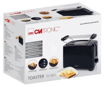 Obrázok produktu pre Hriankovač Clatronic TA 3801 schwarz (263997)