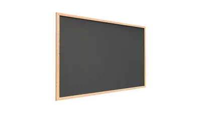 Obrázek produktu pro Temná korková tabule v dřevěném rámu 90x60 cm