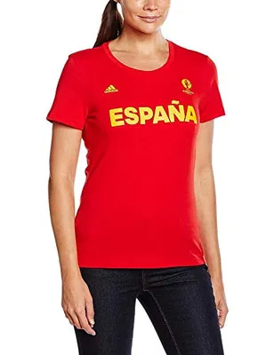 Produktbild von adidas Damen T-Shirt Spain, Rot, L
