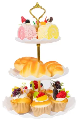 Productafbeelding van 3-Laags Taartstandaard voor Cupcakes en Taarten