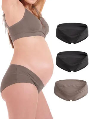 Produktbild von Herzmutter Unterhose Schwangerschaft Baumwolle 3X Umstandsslip 5730