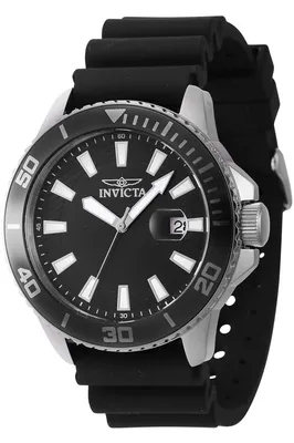 Immagine prodotto di Invicta Pro Diver 46087 Orologio da Uomo - Impermeabile - Analogico - Movimento Quarzo - acciaio inossidabile con quadrante nero - 45mm