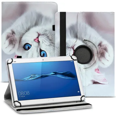 Produktbild von Tablet Hülle für Huawei Mediapad T1 T2 T3 T5 10 Tasche Schutzhülle 360 DrehbarFarben:Motiv 10