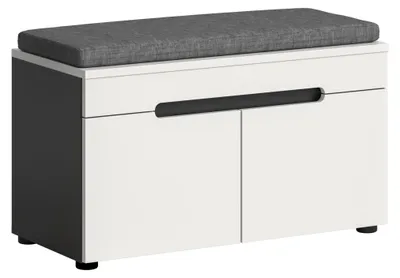 Immagine prodotto di xonox.home Panca Canu con cuscino di seduta (L/A/D: 80x45x37 cm) in riproduzione bianca