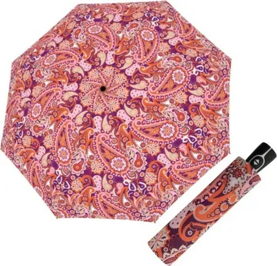 Obrázek produktu pro Doppler Fiber Magic Paisley berry – dámský plně automatický deštník